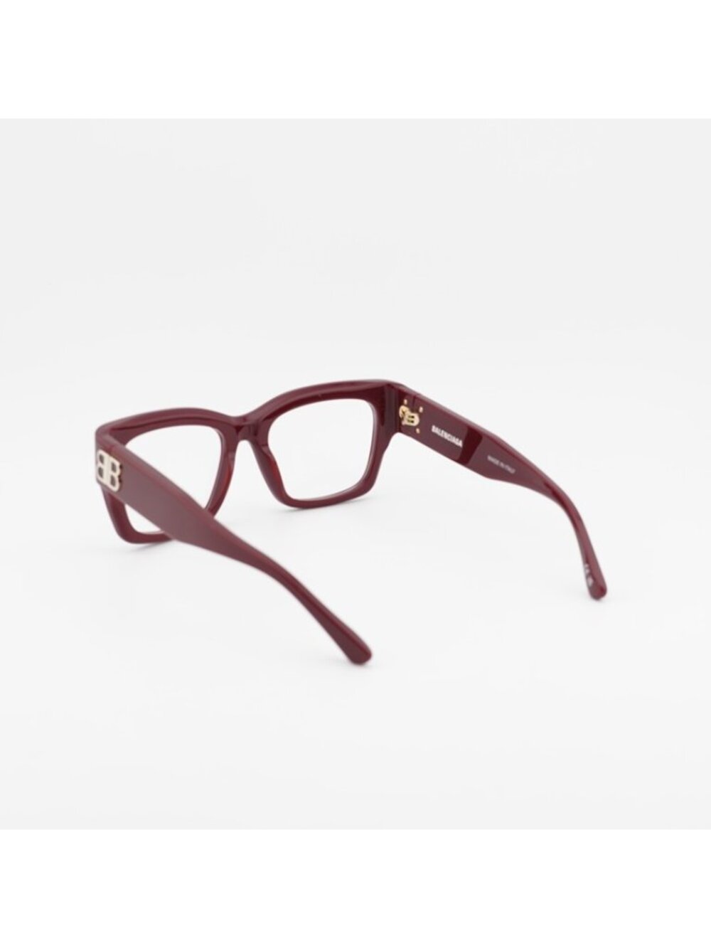 Balenciaga BB0325O 004 Eyeglasses Burgundy 52mm Square Frame - Picture 5 of 12